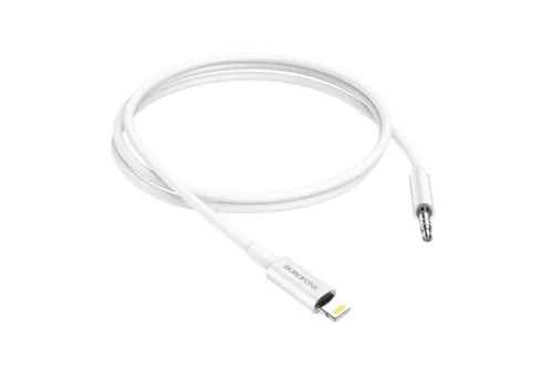 BOROFONE BL9 DIGITAL AUTDIO LIGHTNING / JACK KÁBEL 1 MÉTER FEHÉR