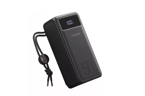 VEGER TANK LITE (VP5001) PD 22.5W QC 3.0 POWER BANK 50000MAH FEKETE