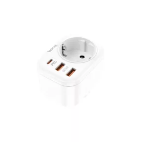  HOCO NS3 MULTIFUNCTIONAL PD 20W 3 PORTOS T&Ouml;LTŐ ÉS KONNEKTOR FEHÉR