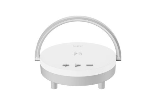 EARLDOM ET-WC28 ASZTALI WIRELESS T&Ouml;LTŐ, LÁMPA SPEAKER (HANGSZÓRÓ) FEHÉR