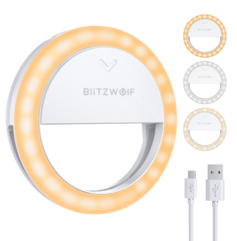 BlitzWolf BW-SL0 Pro gyűrűfény, LED