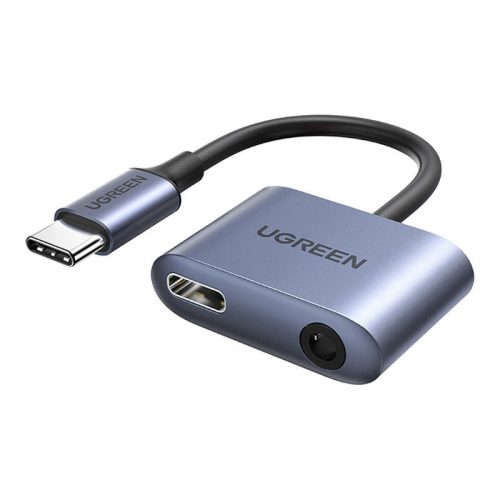 UGREEN CM231 audio adapter USB-C to mini jack 3.5mm (szürke)