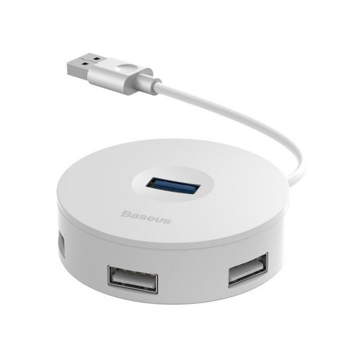 Baseus 4 az 1-ben USB - USB 3.0 hub + 3x USB 2.0, 15 cm (fehér)