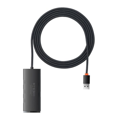 Baseus Lite Series 4 az 1-ben USB - 4x USB 3.0 hub, 2m (fekete)