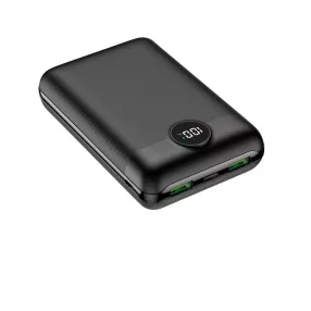   VEGER S20 power bank külső akkumulátor 20 000mAh LCD Quick Charge PD22,5W fekete (W2053)