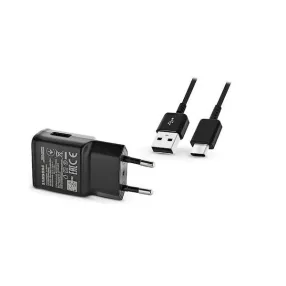   Samsung EP-TA200EBE gyári hálózati fekete gyorstöltő 2A Quick Charge 3.0 15W EP-DW700CBE USB - Type-C adatkábellel 1.5m
