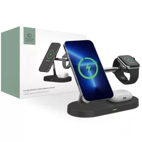   TECH-PROTECT A12 3IN1 MÁGNESES MAGSAFE VEZETÉK NÉLKÜLI TÖLTŐ FEKETE