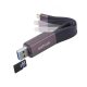 Astrum AA230 2in1 8pin lightning - USB 3.0 OTG adatkábel beépített MicroSD kártyaolvasóval, MFI engedéllyel
