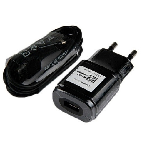LG MCS-04ER hálózati töltő Micro USB kábellel (DK-100M) fekete