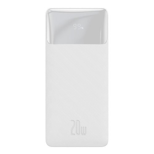 Powerbank Baseus Bipow 10000mAh, 2xUSB, USB-C, 20W (fehér)