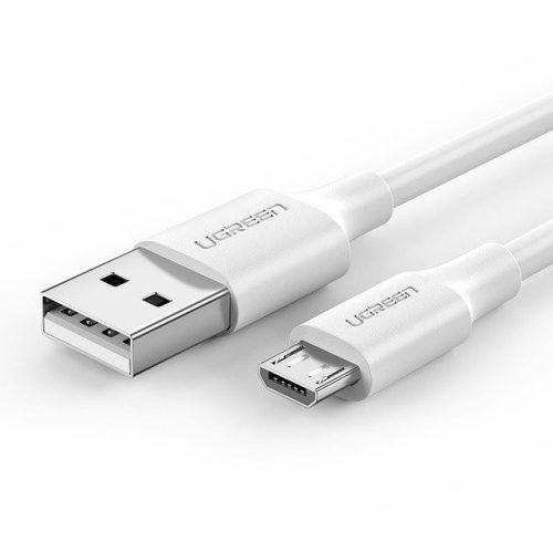 USB - Micro USB-kábel UGREEN QC 3.0 2,4A 1m (fehér)