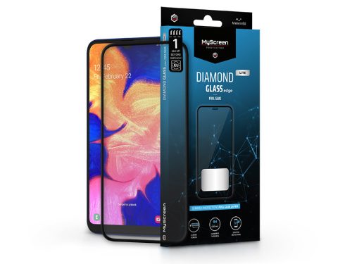 Samsung A105F Galaxy A10//A10s/M10 edzett üveg képernyővédő fólia - MyScreen Protector Diamond Glass Lite Edge2.5D Full Glue - black