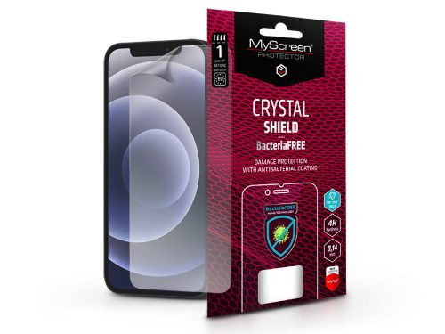 Apple iPhone 12/12 Pro képernyővédő fólia - MyScreen Protector Crystal Shield BacteriaFree - 1 db/csomag - transparent