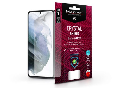 Samsung G990F Galaxy S21 képernyővédő fólia - MyScreen Protector Crystal Shield BacteriaFree - 1 db/csomag - transparent