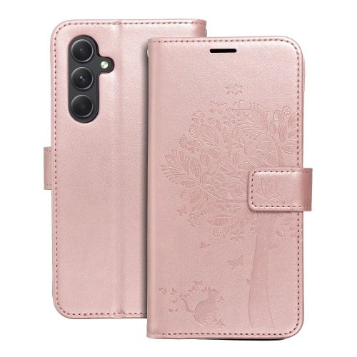 Mezzo Book Flip bőrtok - Samsung SM-A546 Galaxy A54 5G - rose gold