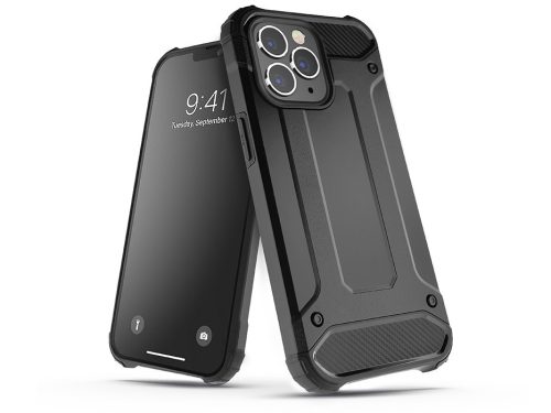 Samsung A125F Galaxy A12 ütésálló hátlap - Armor - fekete