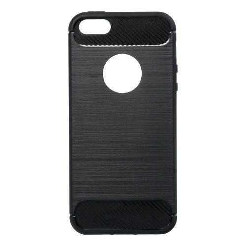 Apple iPhone 5/5S/SE szilikon hátlap - Carbon - fekete