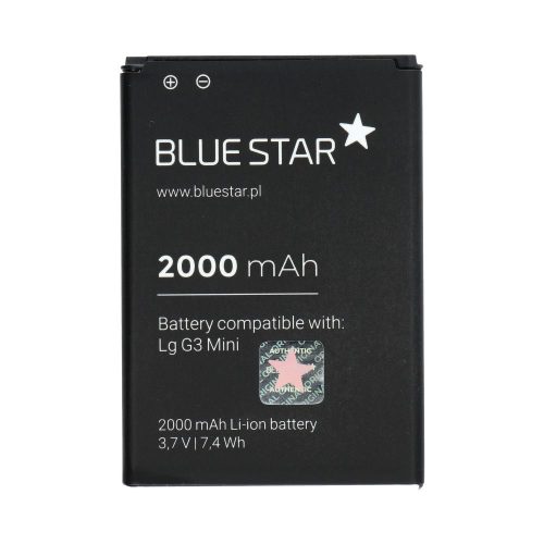 LG G3 Mini (G3 S / G3 Beat) G4c / Bello / L80 / L90 Blue Star Premium akkumulátor 2000mAh Li-Ion