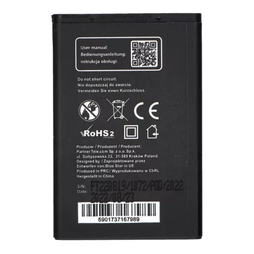 Samsung S5610 / S5611 / L700 / S3650 Corby (S5620) / Delphi (B34110) / Star II Blue Star Premium akkumulátor 1000mAh Li-Ion
