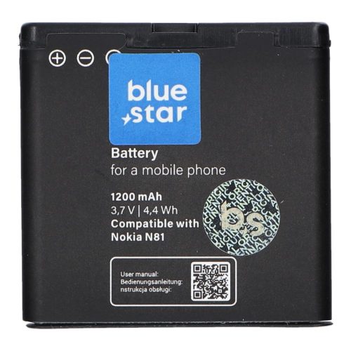 Nokia E51 / N81 / N81 8GB / N82 / N86 Blue Star Premium akkumulátor 1200mAh Li-Ion
