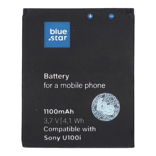Sony Ericsson U100 Yari / J10 / J10i2 Elm / Hazel Blue Star akkumulátor 1100mAh BST-43 Li-Ion
