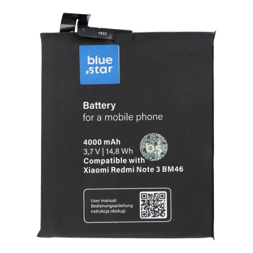Xiaomi Redmi Note 3 Blue Star akkumulátor 4000mAh Li-Ion BM3A