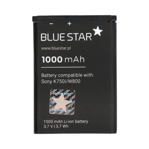 Sony Ericsson K750i / W800 / W550i / Z300 Blue Star Premium akkumulátor 1000mAh Li-Ion BST-37