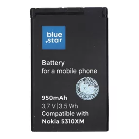   Nokia 5310 Xpress Music / 7310 Supernova Blue Star Premium akkumulátor 950mAh Li-Ion BL-4CT