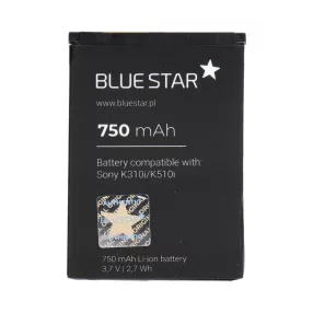   Sony Ericsson K310i / K510i / J300 / W200 Blue Star Premium akkumulátor 750mAh Li-Ion BST-36