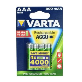 Varta R3 újratölthető elem 800 mAh 4 darab