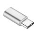 Micro USB Type C Adapter ezüst