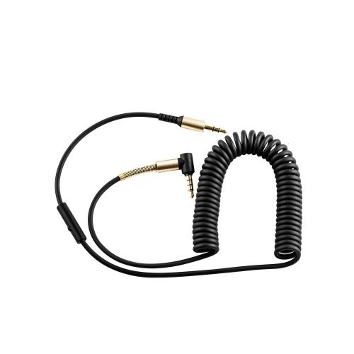Hoco Spring AUX 3,5mm Jack csatlakozós audio kábel mikorofonnal UPA02 fekete