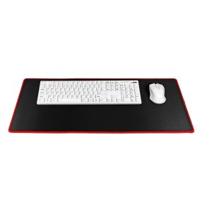   Gamer egéralátét 700x300x3mm fekete (piros varrott szélekkel)
