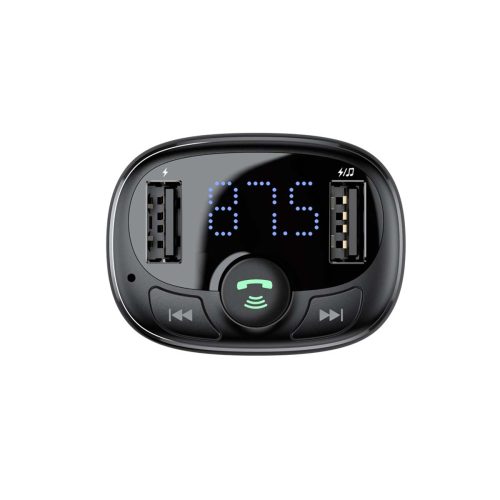 Baseus T typed FM Bluetooth autós transzmitter MP3 CCTM-01 fekete