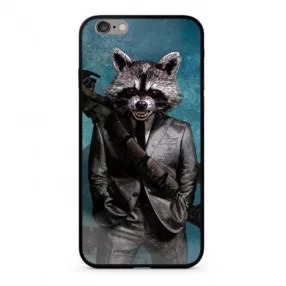   Marvel prémium szilikon tok edzett üveg hátlappal - Mordály 009 Apple iPhone X / XS fekete (MPCROC3305)