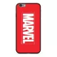 Marvel prémium szilikon tok edzett üveg hátlappal - Marvel 005 Apple iPhone X / XS piros (MPCMV2205)