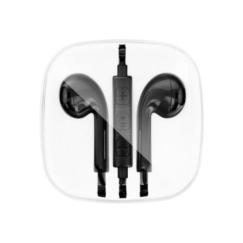 iPhone 5 / 5S / SE / 6 3,5mm Jack csatlakozós sztereó fülhallgató fekete