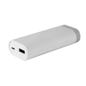   Astrum PB540 fehér Power Bank 5200MAH 1A, beépített nagyteljesítményű zseblámpával 5W