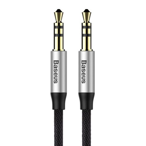 Baseus Yiven 3,5mm Jack csatlakozós audio kábel 1,5 méter CAM30-CS1 ezüst/fekete