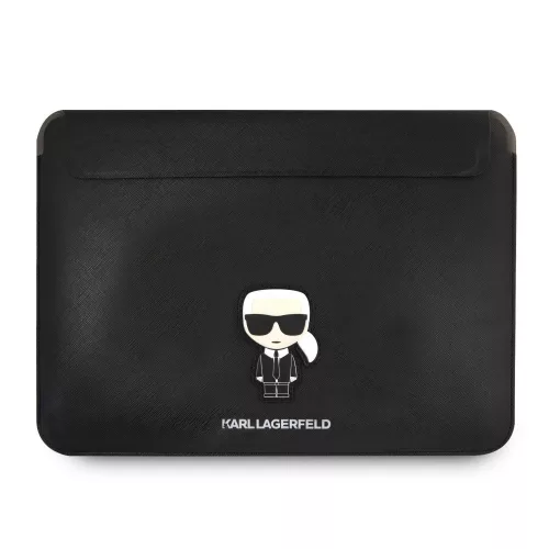 Karl Lagerfeld Saffiano Ikonik fekete laptop táska 16col (KLCS16PISFBK)