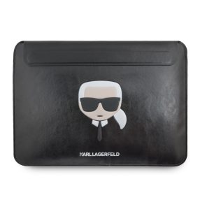   Karl Lagerfeld Head Embossed fekete laptop táska 16col (KLCS16KHBK)