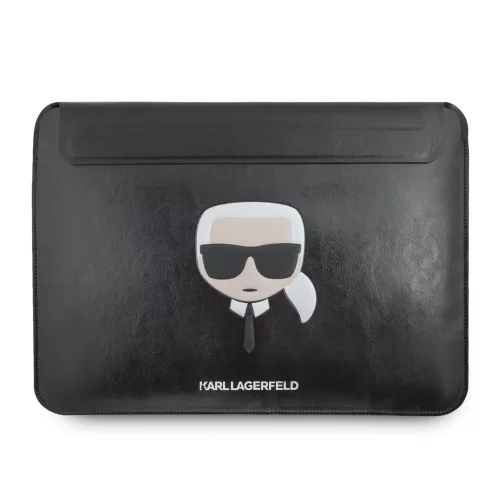 Karl Lagerfeld Head Embossed fekete laptop táska 16col (KLCS16KHBK)