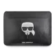 Karl Lagerfeld Head Embossed fekete laptop táska 16col (KLCS16KHBK)