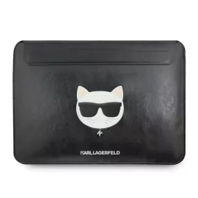   Karl Lagerfeld Choupette Head Embossed fekete laptop táska 16col (KLCS16CHBK)