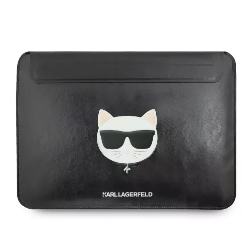 Karl Lagerfeld Choupette Head Embossed fekete laptop táska 16col (KLCS16CHBK)