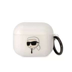   Karl Lagerfeld 3D Logo NFT Karl Head Karl Head Apple Airpods 3 szilikon tok fehér (KLA3HNIKTCT)