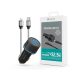 Devia szivargyújtós töltő adapter USB + Type-C bemenettel, Lightning - Type-C   kábellel - 52,5W - Devia Extreme Speed Series Quick Car Charger Set PD 30W + QC 3.0 - black