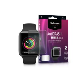   Apple Watch Series 3 (42 mm) ütésálló képernyővédő fólia - MyScreen Protector AntiCrash Shield Edge3D - 2 db/csomag - transparent