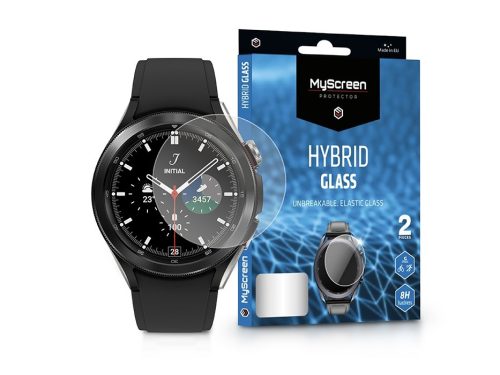 Samsung Galaxy Watch 4 Classic (42 mm) rugalmas üveg képernyővédő fólia -       MyScreen Protector Hybrid Glass - 2 db/csomag - transparent