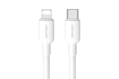 USAMS SJ612 U84 USB TYPE-C / LIGHTNING KÁBEL PD20W 3 MÉTER FEHÉR